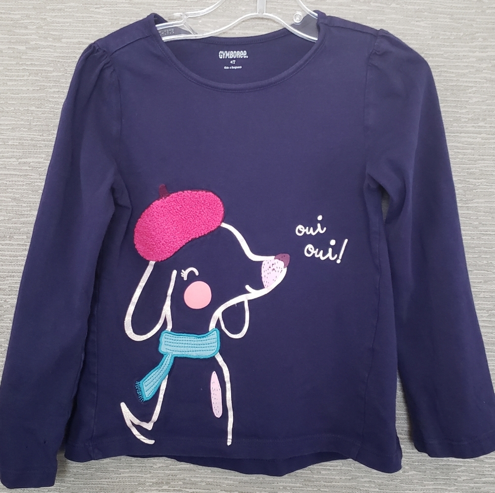 Gymboree Tee With Cute French Dog